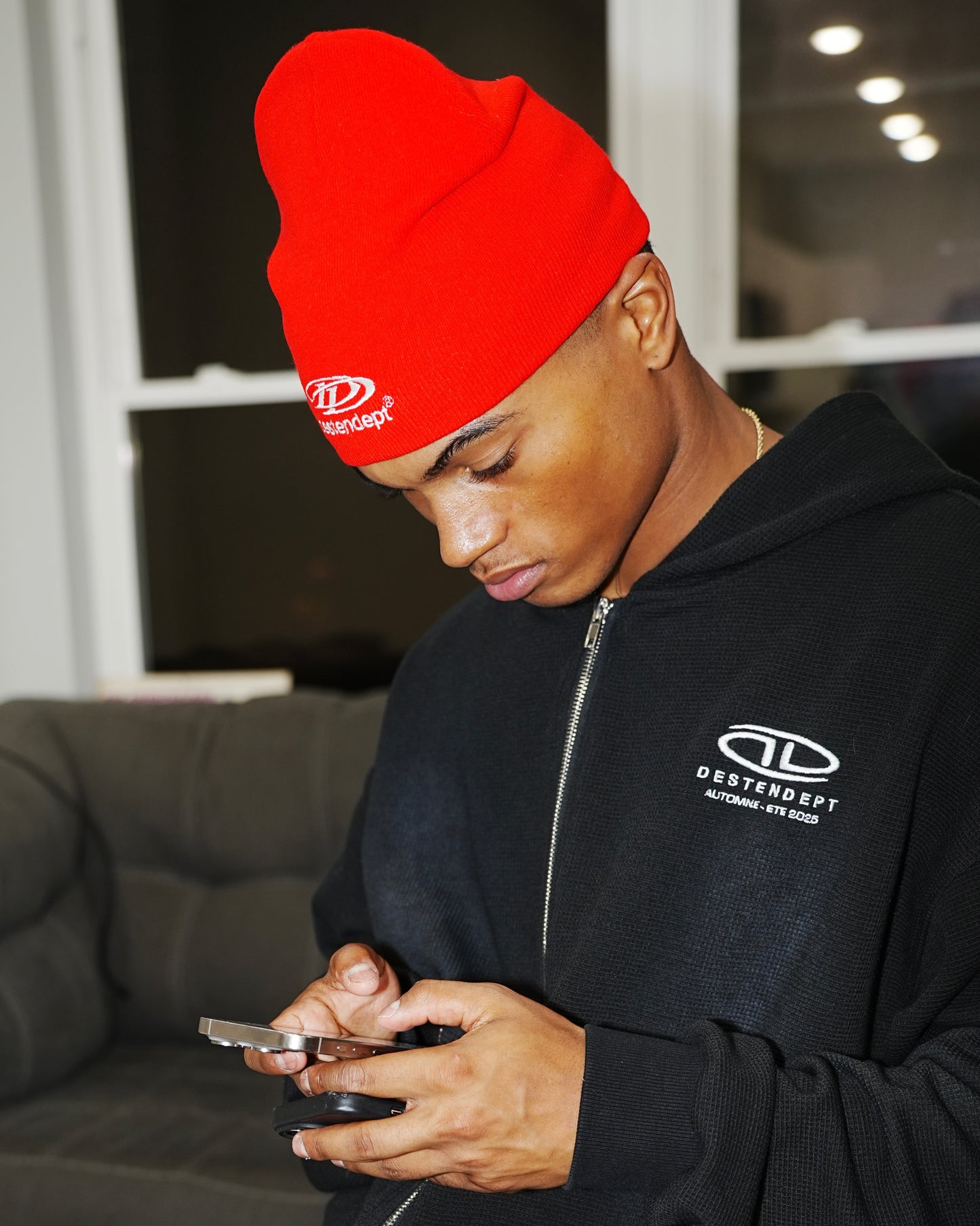 LOGO BEANIE (RED)