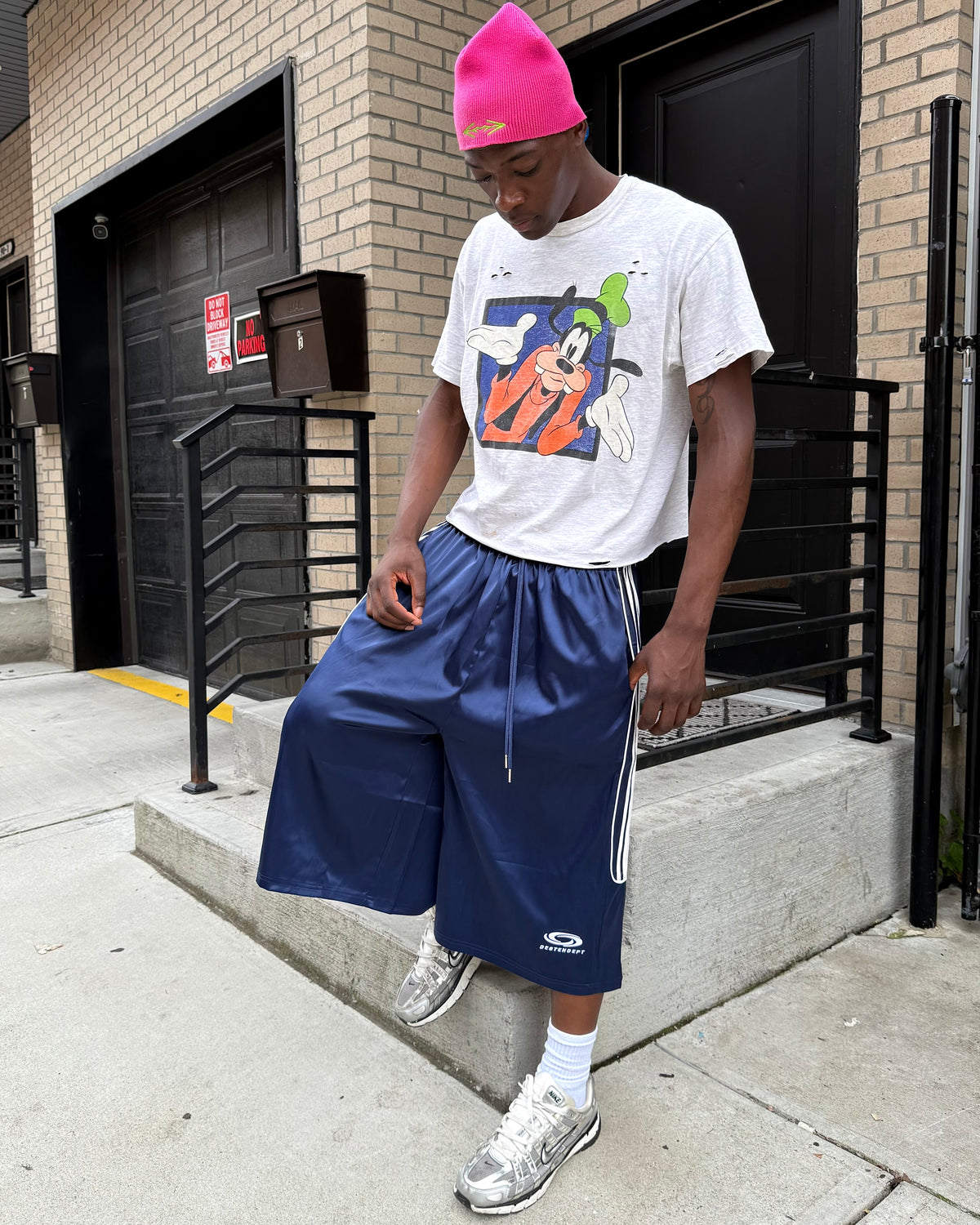 Navy Trackshorts