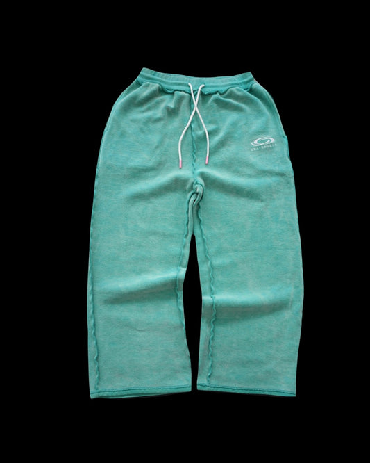 WASHED INVERT SWEATS (TEAL)