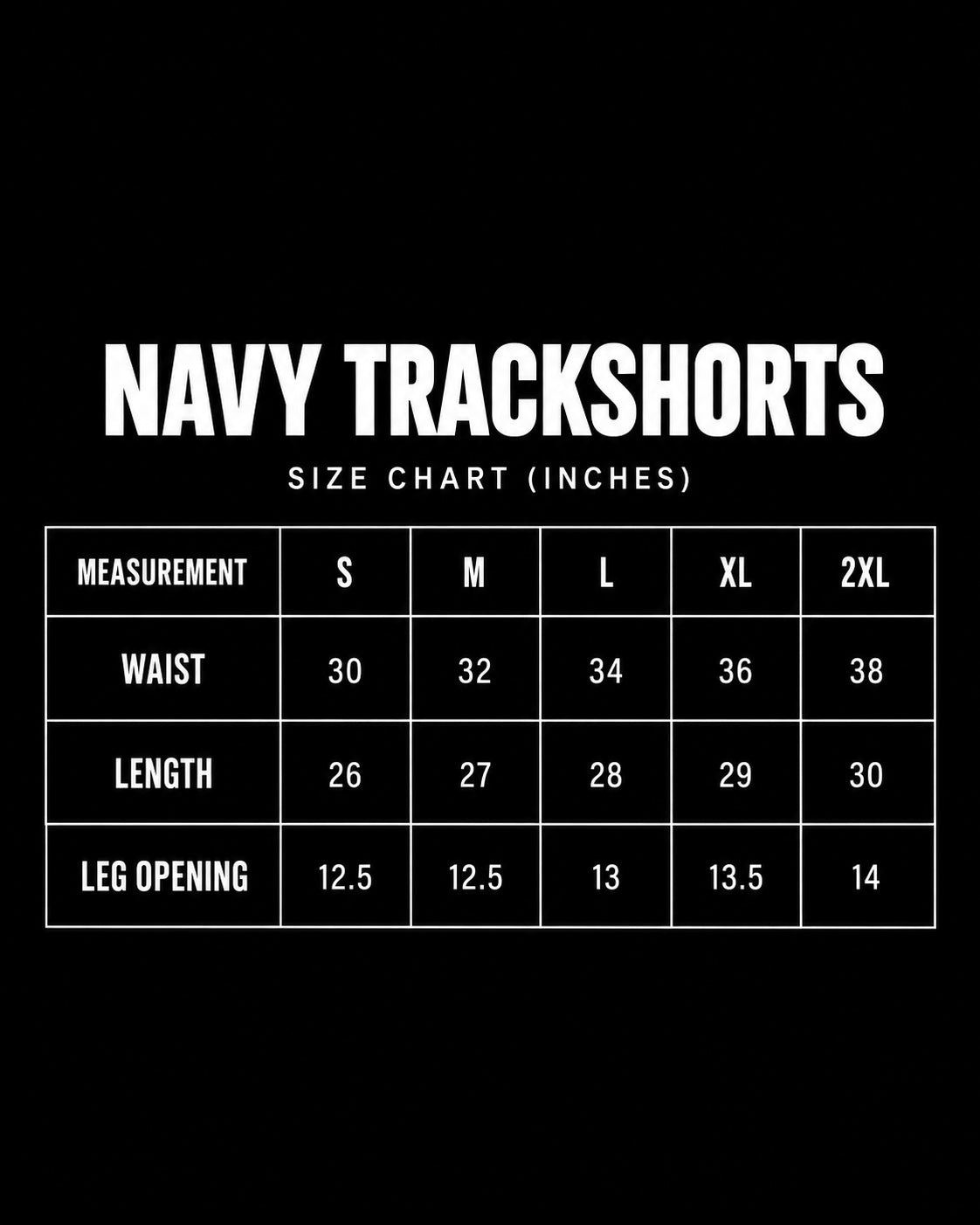 Navy Trackshorts